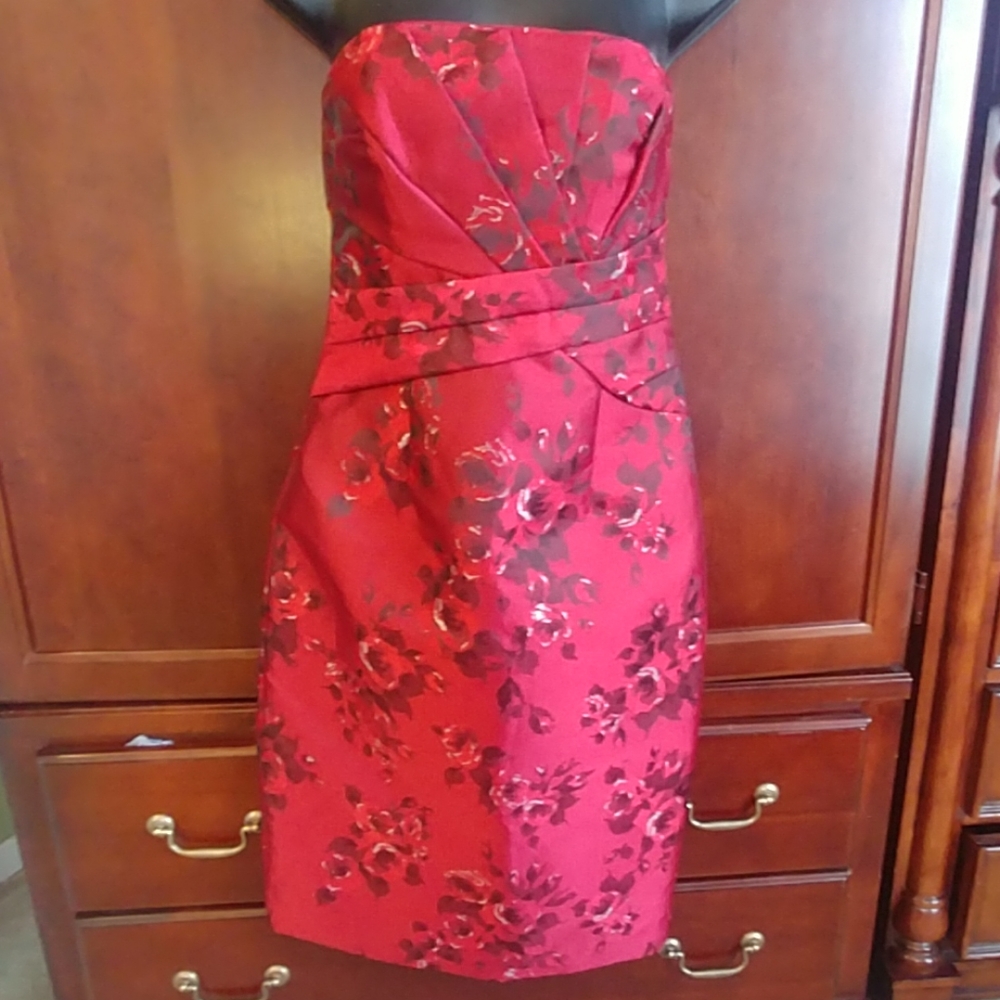 Elegant jacquard cocktail dress